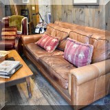 F36. Leather sofa.